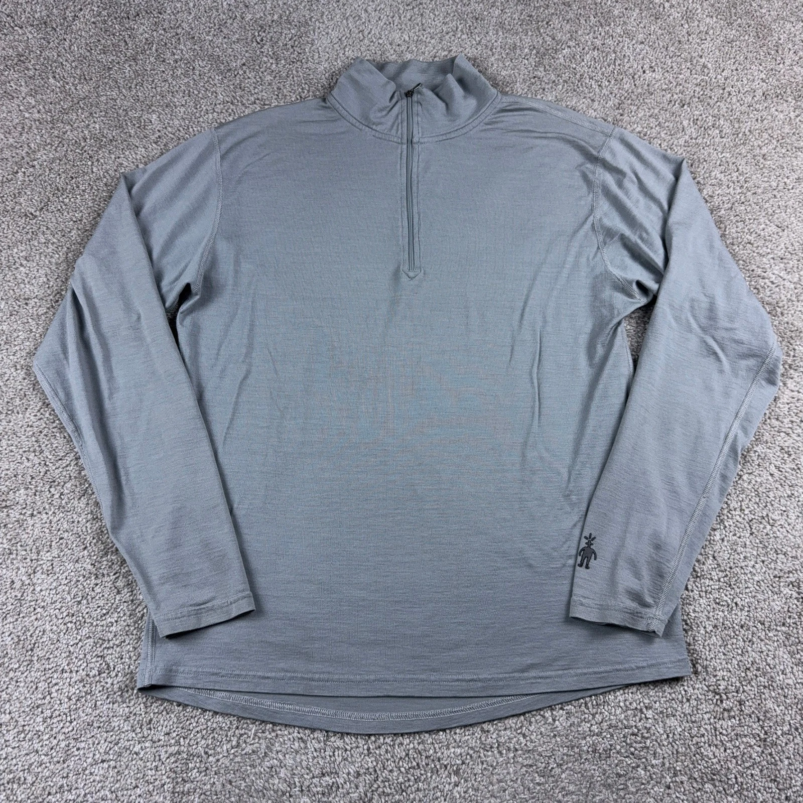 Smartwool Shirt Mens Large Merino Wool Base Layer Thermal Hiking Hiker Outdoors