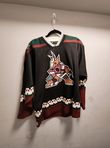 Adidas Prime Green Arizona Coyotes Black Kachina NHL Jersey Size 44