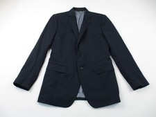 Banana Republic Marzotto Blazer Jacket Mens 38 Regular Blue Italian Fabric