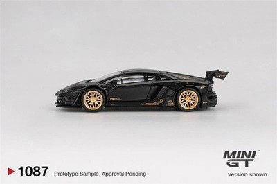 Mini GT LB WORK Lamborghini Aventador Matte Black 1:64 Blister