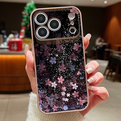 Magnet Hybrid Blumen Muster Hartschalen Hülle für iPhone 17 Pro Max 16 15 14 13