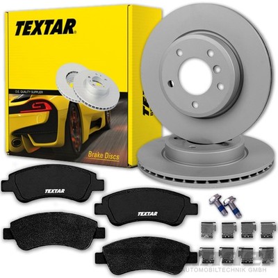 TEXTAR BREMSSCHEIBEN 266mm + BELÄGE VORNE für PEUGEOT 206 207 208 307 2008 1007
