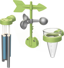 - Kit Meteo - Campanello, Banderuola, Anemometro E Pluviometro - Dai 2 Anni - Pr
