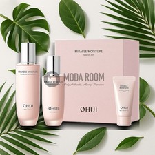 OHUI Miracle Moisture Pink Barrier Skincare 3pc Set korean 150ml 100ml 25ml