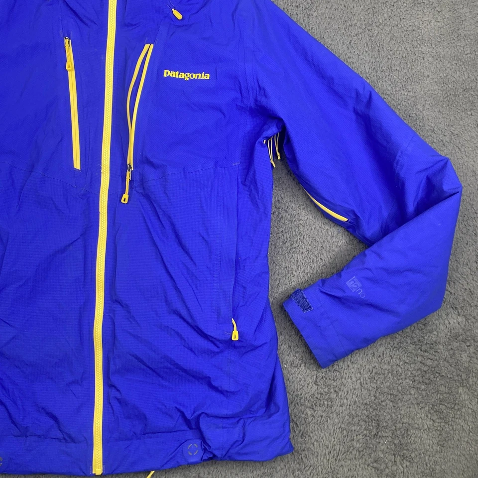 Chaqueta Patagonia Mujer Mediana Azul Amarillo H2No Capucha Triolet STY84340 Foto 3 de 4