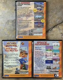 (3) Case Lot Sega 32X CD, Virtua Racing Deluxe, Space Harrier & After Burner