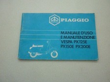 LIBRETTO MANUALE D'USO E MANUTENZIONE VESPA PX125E-PX150E-PE200E ARCOBALENO