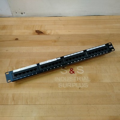 E157358 Rack Mountable 24 Port Patch Panel C5E, 19'' - USED