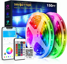 Led Lights for Bedroom 150 Ft 2 Rolls of 75Ft , LED Lights with App Voice Contr