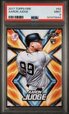 2017 Topps Fire Aaron Judge Rookie #62 PSA 9