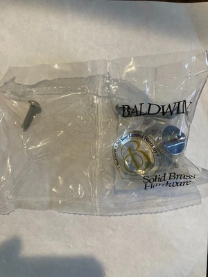 New BALDWIN Acrylic Clear Crystal Polished Chrome CABINET KNOBS  4952-260
