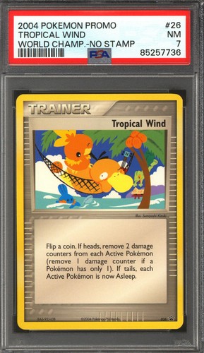 Pokemon 2004 World Championship Promo Tropical Wind 26 English PSA 7 *736