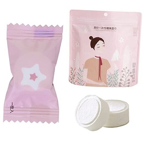 Disposable Mini Compressed Towel, 100 Count, Pure Cotton Material, Skin