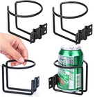 4pcs Black Coating Stainless Steel  Boat Cup Holder 3 in Ring Drink Holders