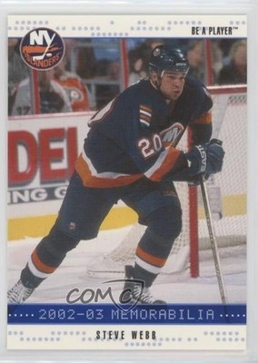 2002-03 ITG Be A Player Memorabilia Sapphire 79/100 Steve Webb #161 1s8