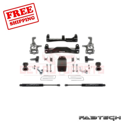 FABTECH 6'' Basic Sys GEN II w/ FR Coilover & Rear Shocks for Ford F150 09-13 4WD