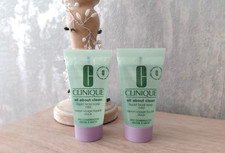 2 x Clinique All About Clean Liquid Facial Soap Mild 30ml Travel Size Tubes New