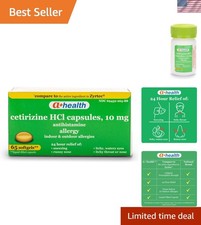 Cetirizine Hcl 10 Mg Liquid Gels, Antihistamine for 24 Hour Allergy Relief, 6...