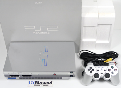Playstation 2 PS2 Console System SCPH-39000 S Silver W/Box NTSC-J
