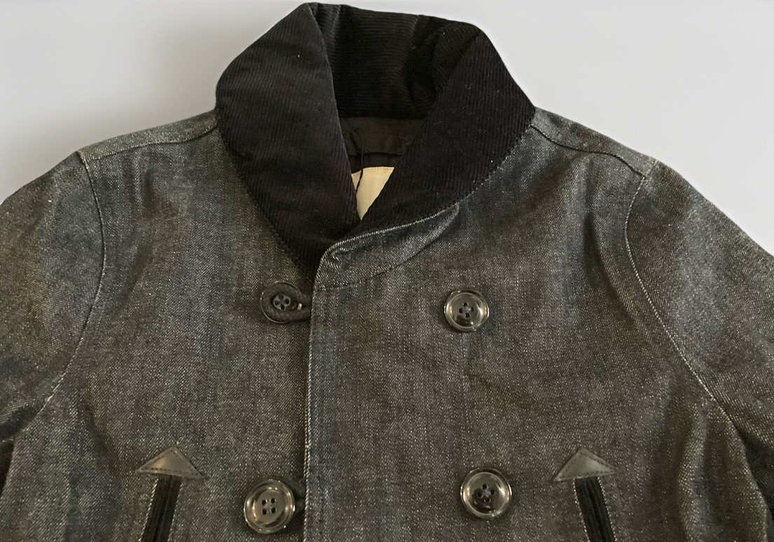 Rare Denim & Supply Ralph Lauren Denim Peacoat XS S Men's VTG