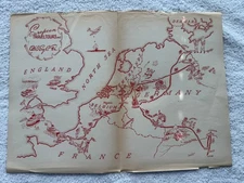 WWII 1263 Engineer Combat Battalion Unit History Map