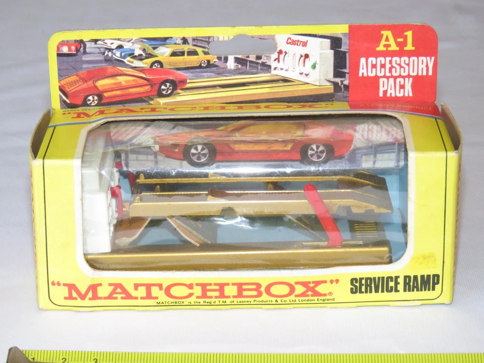 Vintage 1960's Lesney Matchbox Service Ramp A-1 New In Pack - Image 2 of 4