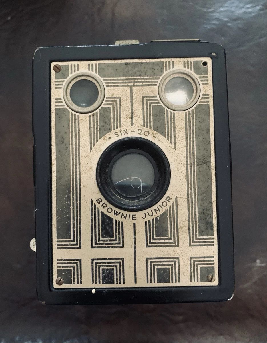 Appareil Photo Kodak Brownie Six-20 Junior - Art Déco Noir - état Excellent