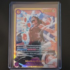 Namco Monkey D. Luffy Secret Rare EB02-061 Foil Extra Booster One Piece CCG