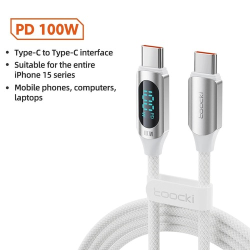 Type C to Type C Cable 100W PD Fast Charging Charger USB to USB C Display Cable - 第 11/26 張圖片