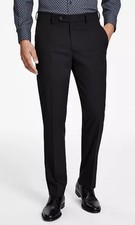 ALFANI Men  s Black Slim Fit Stretch Solid Suit Pants Size 30W X 32L