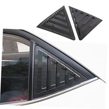2pcs ABS Racing Style Rear Side Window Louvers Air Vent Scoop Carbon Fiber