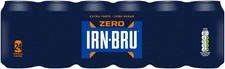 IRN-BRU Zero, No Sugar & Low Calorie Fizzy Drinks Multipack 24 x 330ml Cans