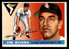 1955 Topps #58 Jim Rivera UER Excellent+ White Sox UER        ID:297476