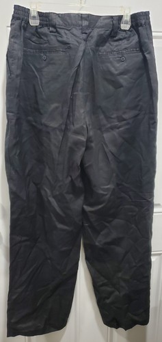 Godbody Linen Pants Mens L Elastic/Zip Waist Pleated Pants New 33x32 - Picture 4 of 6