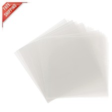 50 Pack 12x12 .007 Clear Craft Plastic Sheets for Creative DIY Projects