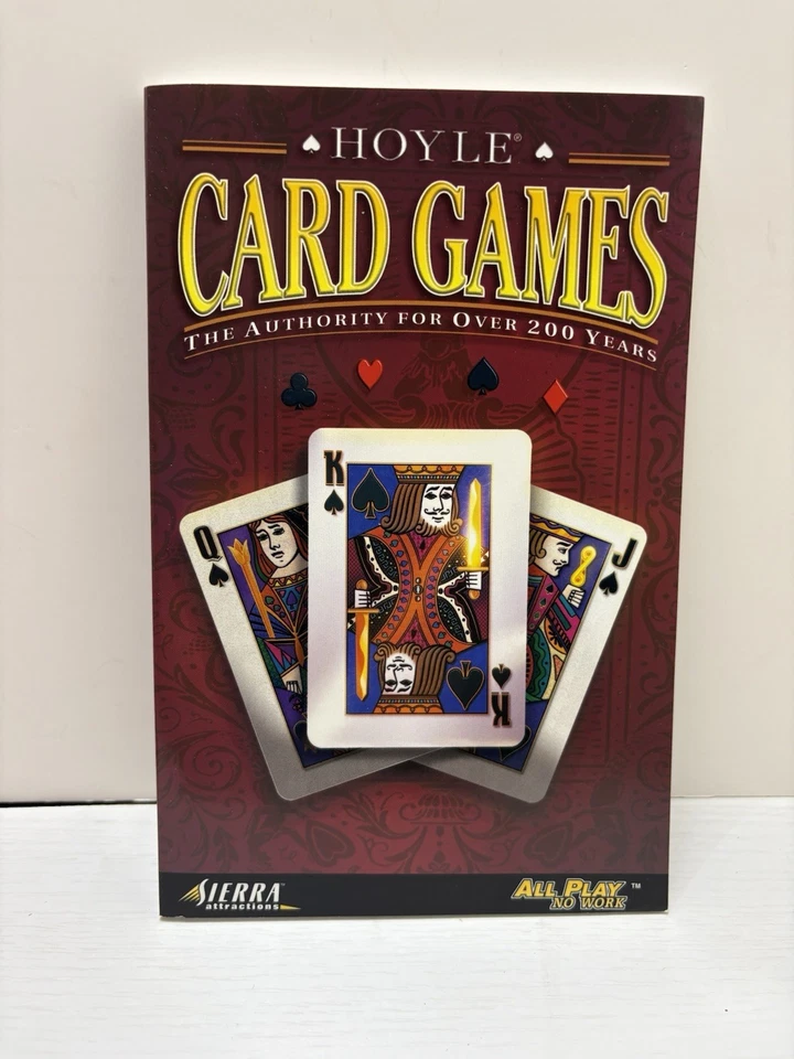 Hoyle Juegos de Cartas 2000 PC CD-ROM Big Box Sierra Completo Poker Bridge Hearts Foto 3 de 4