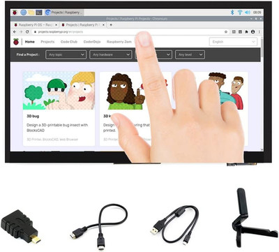 7 Inch HDMI LCD 1024X600 Resolution Capacitive Touch Screen IPS Display Module C
