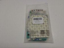 Extree Satin Scarf Mulberry Silk Printed Head Wrap Hair Band 7" x 59" New