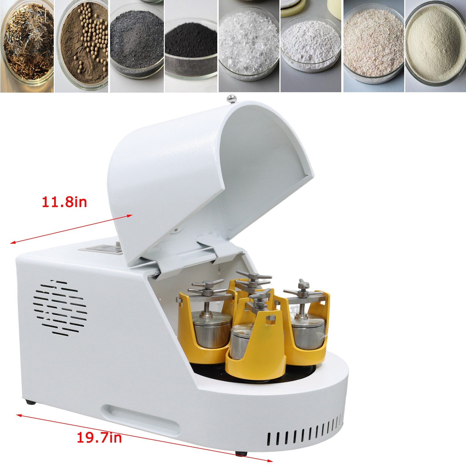 0.4L 110V Planetary Ball Grinding Mill Lab Powder Grinder with 4x0.1L Jar