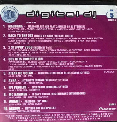 Madonna Rare 2 CD DJ Remix Service ''Digital DJ'' Madonna & Alice DJ Megamix