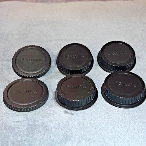 6x Genuine Original Canon Lens Dust Cap Front/Rear Lens Caps All EF Type Lenses