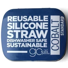 GOSILI Cobalt Silicon Straw in Tin, 1 EA