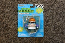 RARE Cartoon Network Dexters Laboratory Talking Keychain ~~~ SEALED ~~~