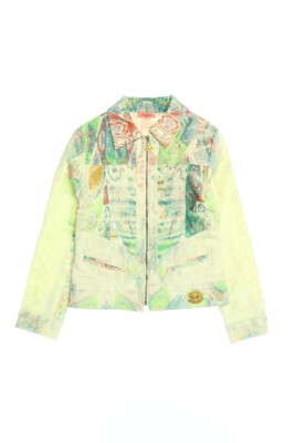 roberto cavalli Angels jacket Pattern Metallic Effect 134 multicolor