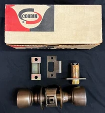 CORBIN RUSSWIN CYLINDRICAL PASSAGE LATCHSET 830-410 US10B GRADE 1 KNOB