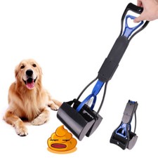 18/31.5 inch Non-Breakable Pet Dog Pooper Scooper w/Handle Waste Pick Tool M/L