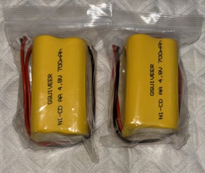 GSUIVEER BL93NC487 BL93NC484 BAA48R Ni-Cd 4.8V 700mAh Exit Sign Emergency Lig...