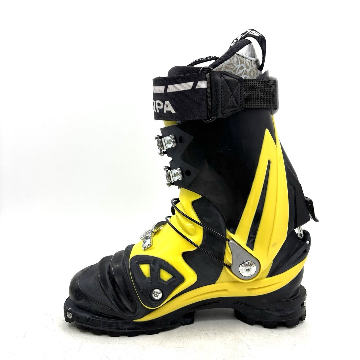 Scarpa Terminator TX Pro Black Yellow NTN Ski Boots Men's Size
