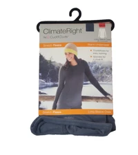 ClimateRight by Cuddl Duds Women's Stretch Fleece Underwear Longsleeve Top S