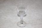 Clear Etched Glassware Wine Water Glasses Glass 7" tall 3" diameter opening Bead